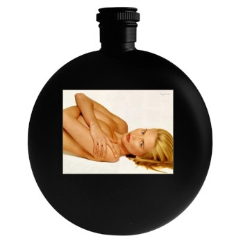 Claudia Schiffer Round Flask