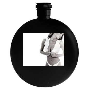 Claudia Schiffer Round Flask