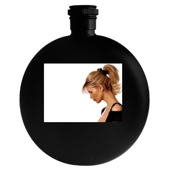 Claudia Schiffer Round Flask