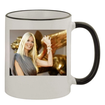 Claudia Schiffer 11oz Colored Rim & Handle Mug