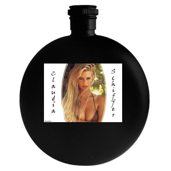 Claudia Schiffer Round Flask