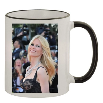 Claudia Schiffer 11oz Colored Rim & Handle Mug