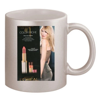 Claudia Schiffer 11oz Metallic Silver Mug