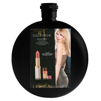 Claudia Schiffer Round Flask