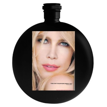 Claudia Schiffer Round Flask