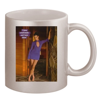 Cote De Pablo 11oz Metallic Silver Mug