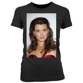 Cote De Pablo Women's Junior Cut Crewneck T-Shirt