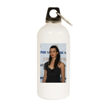 Cote De Pablo White Water Bottle With Carabiner