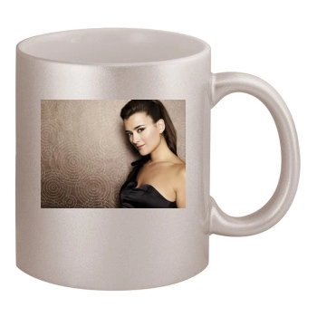 Cote De Pablo 11oz Metallic Silver Mug