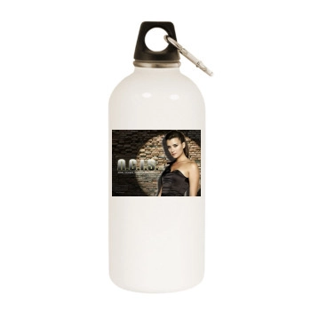 Cote De Pablo White Water Bottle With Carabiner