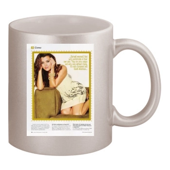 Cote De Pablo 11oz Metallic Silver Mug