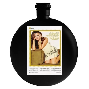 Cote De Pablo Round Flask