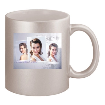 Cote De Pablo 11oz Metallic Silver Mug