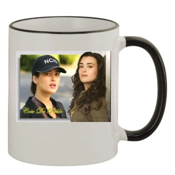 Cote De Pablo 11oz Colored Rim & Handle Mug