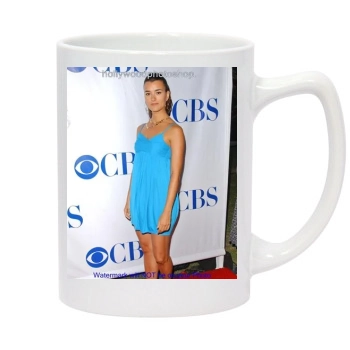 Cote De Pablo 14oz White Statesman Mug