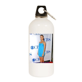 Cote De Pablo White Water Bottle With Carabiner