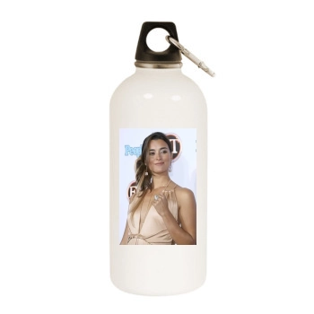 Cote De Pablo White Water Bottle With Carabiner