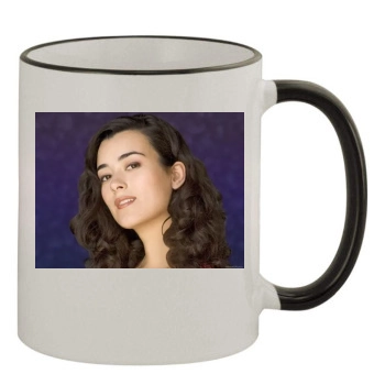 Cote De Pablo 11oz Colored Rim & Handle Mug