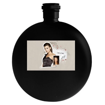 Cote De Pablo Round Flask