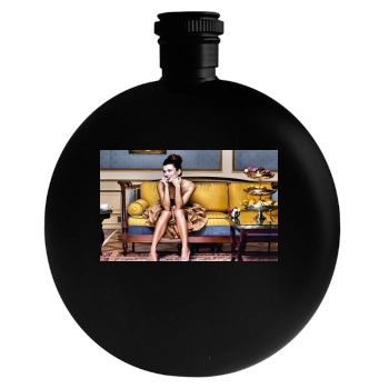 Cote De Pablo Round Flask