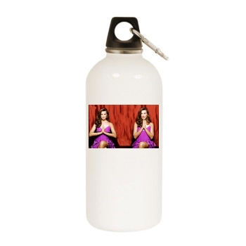 Cote De Pablo White Water Bottle With Carabiner