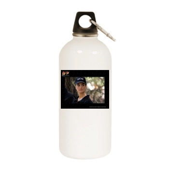 Cote De Pablo White Water Bottle With Carabiner