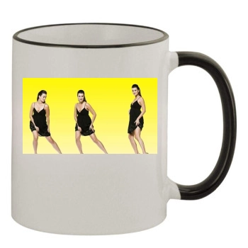 Cote De Pablo 11oz Colored Rim & Handle Mug