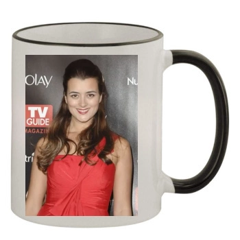 Cote De Pablo 11oz Colored Rim & Handle Mug