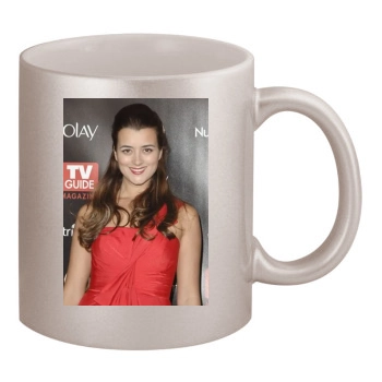 Cote De Pablo 11oz Metallic Silver Mug