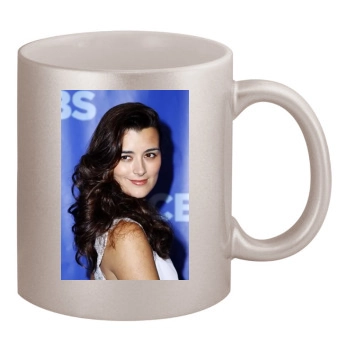 Cote De Pablo 11oz Metallic Silver Mug