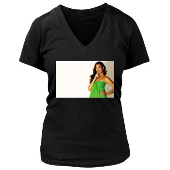 Cote De Pablo Women's Deep V-Neck TShirt