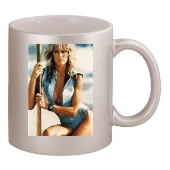 Farrah Fawcett 11oz Metallic Silver Mug