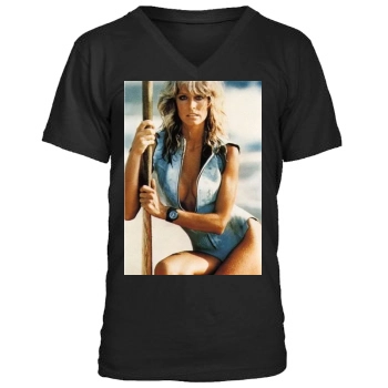 Farrah Fawcett Men's V-Neck T-Shirt