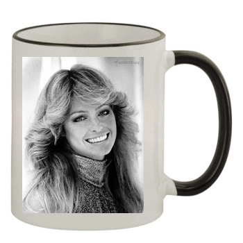 Farrah Fawcett 11oz Colored Rim & Handle Mug