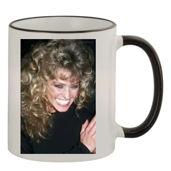 Farrah Fawcett 11oz Colored Rim & Handle Mug