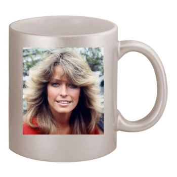 Farrah Fawcett 11oz Metallic Silver Mug