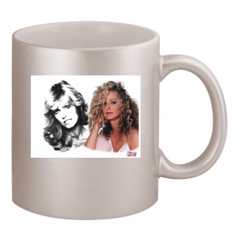 Farrah Fawcett 11oz Metallic Silver Mug