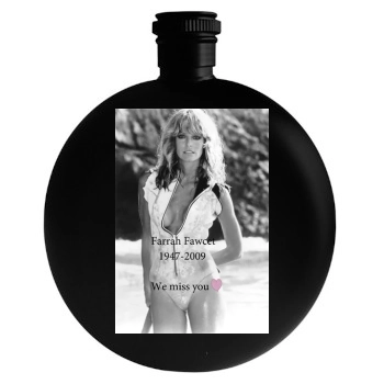 Farrah Fawcett Round Flask