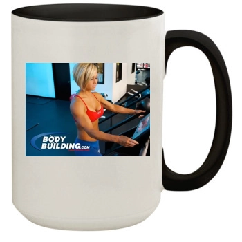 Jamie Eason 15oz Colored Inner & Handle Mug