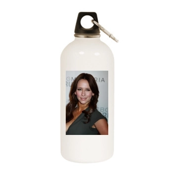 Jennifer Love Hewitt White Water Bottle With Carabiner