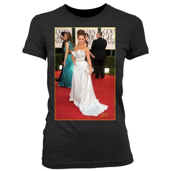 Jennifer Love Hewitt Women's Junior Cut Crewneck T-Shirt