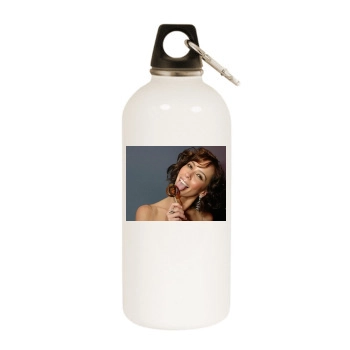 Jennifer Love Hewitt White Water Bottle With Carabiner