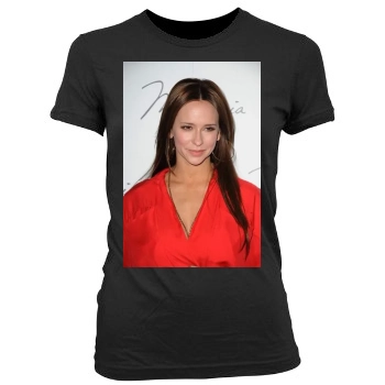 Jennifer Love Hewitt Women's Junior Cut Crewneck T-Shirt