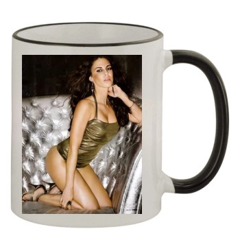 Jessica Lowndes 11oz Colored Rim & Handle Mug