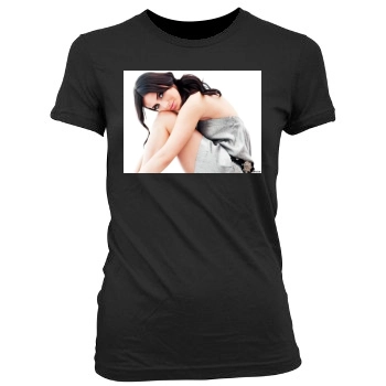 Jessica Lowndes Women's Junior Cut Crewneck T-Shirt