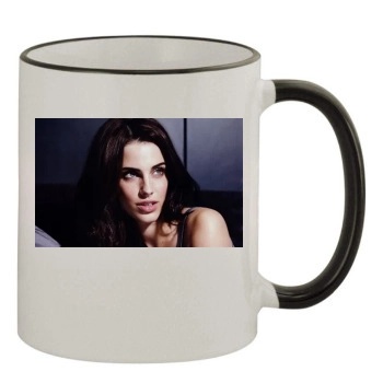 Jessica Lowndes 11oz Colored Rim & Handle Mug