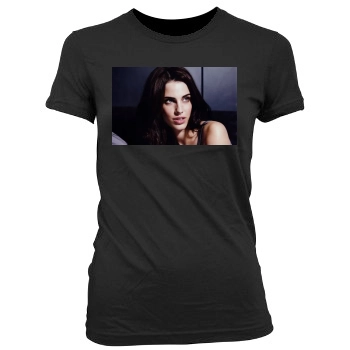 Jessica Lowndes Women's Junior Cut Crewneck T-Shirt