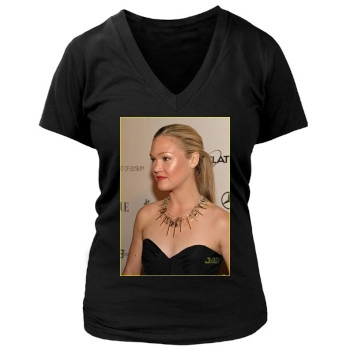 Julia Stiles Women's Deep V-Neck TShirt