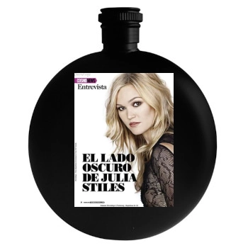 Julia Stiles Round Flask