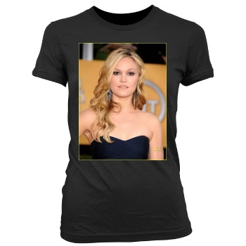 Julia Stiles Women's Junior Cut Crewneck T-Shirt